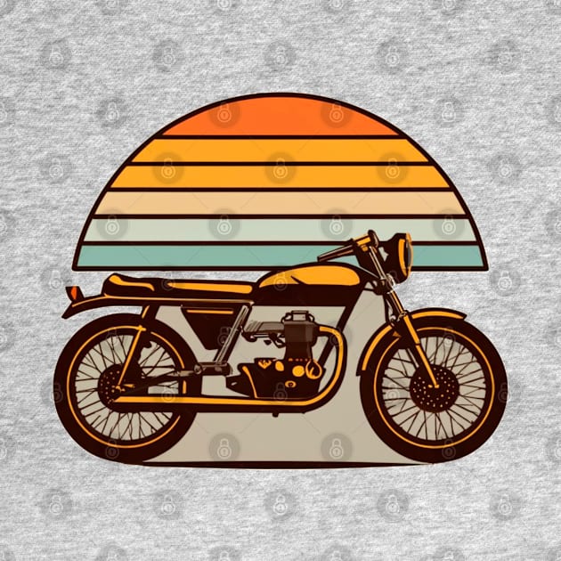 Motorcycle 1970’s Graphic Design by BlueLine Design